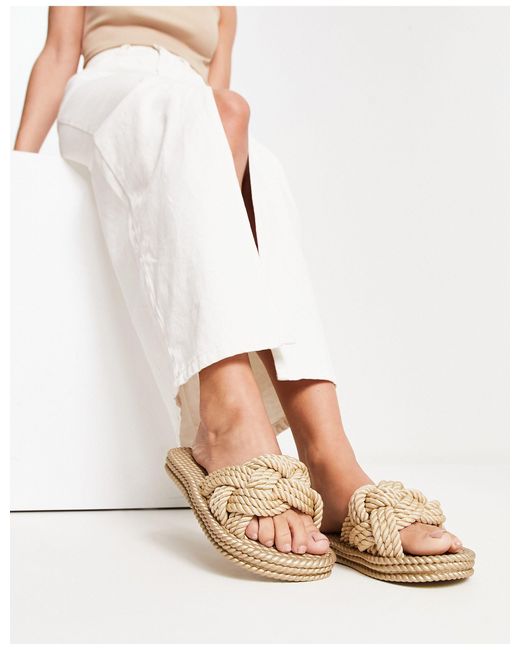 ASOS Jinx Knot Jelly Sandal in White | Lyst