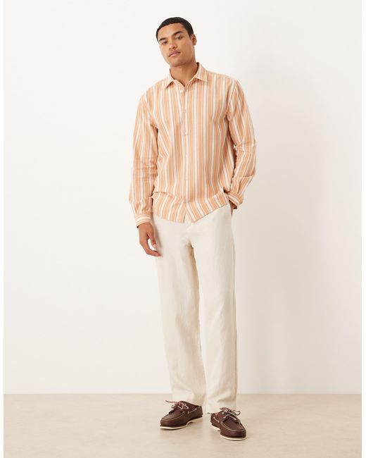 ASOS – regular-fit-hemd in Natural für Herren