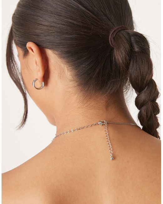 ASOS Brown Necklace With Simple Pendant