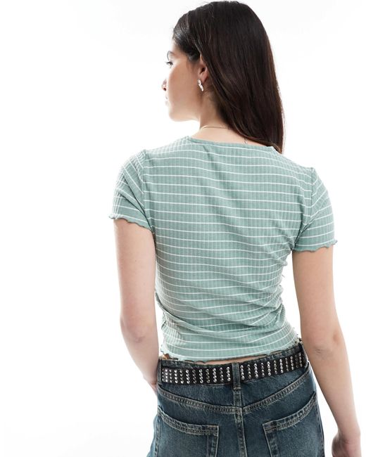 ONLY Blue – cropped t-shirt
