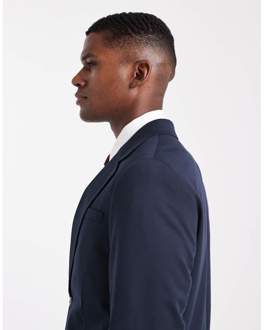 Jack & Jones Blue Relaxed Suit Jacket for men