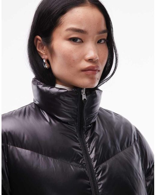 ARKET White Midi Down Padded Puffer Coat