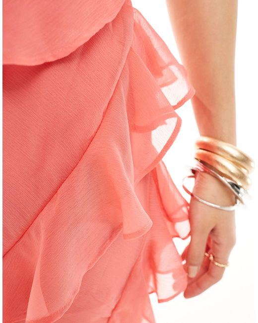 Vestido semilargo color Pretty Lavish de color Pink