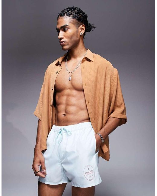 ASOS Blue Swim Shorts for men