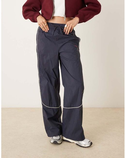 Calvin Klein Blue Tech Crinkle Trackpants