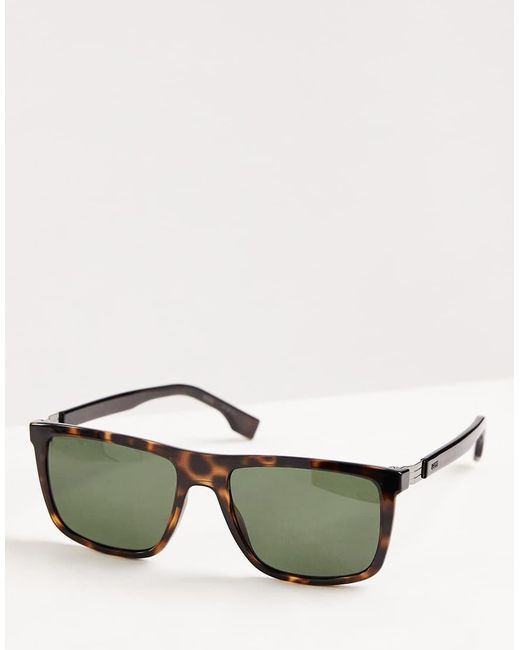 Boss Sunglasses Brown Boss Square Sunglasses for men