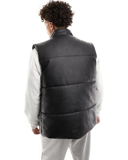 ASOS Black S Puffer Vest for men