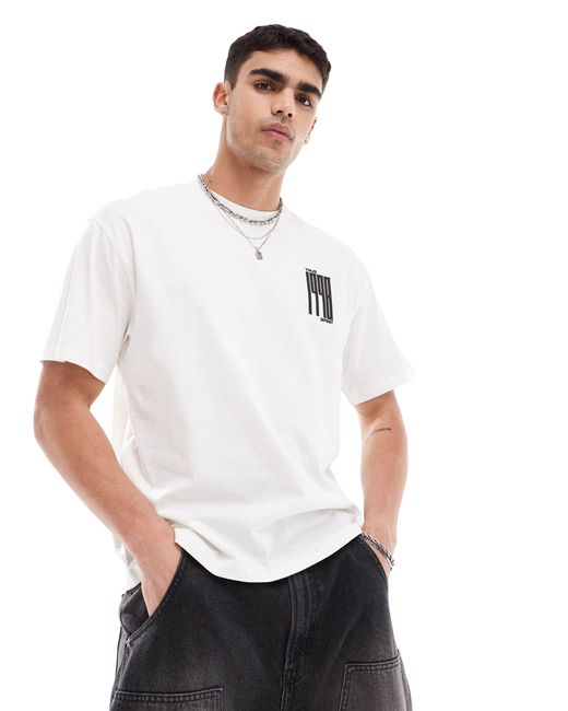1998 - t-shirt bianca con stampa sul retro di Bershka in White da Uomo