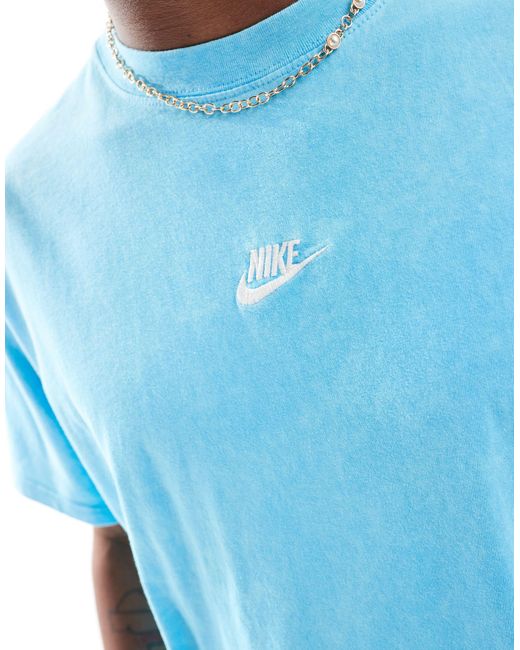 Nike Blue Club Washed T-shirt for men