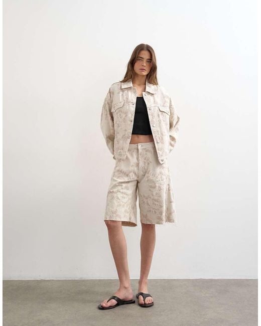 TOPSHOP Natural Denim Balloon Jacket
