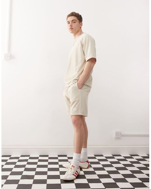 Umbro White Panelled Mesh Shorts for men