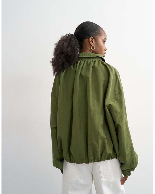 TOPSHOP Green Anorak