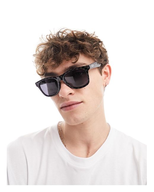 Vans White Spicoli Checkerboard Sunglasses for men
