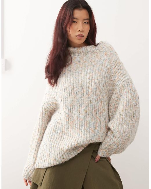 Monki Natural – pullover aus grobstrick