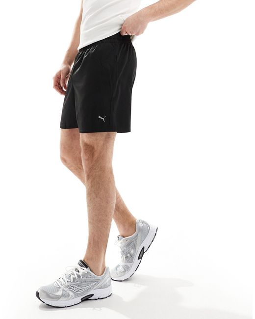 PUMA Black Training Woven 5 Inch Shorts for men
