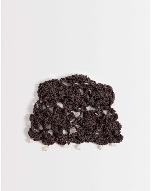 Glamorous Brown Crochet Cap