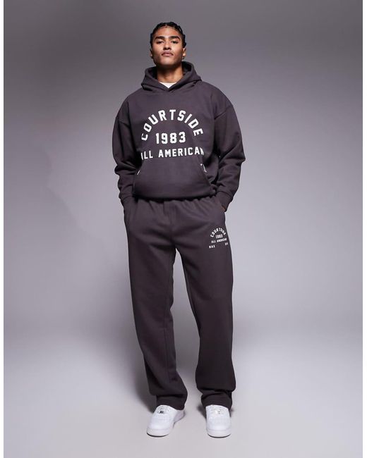 Courtside Blue Straight Leg Sweatpants for men