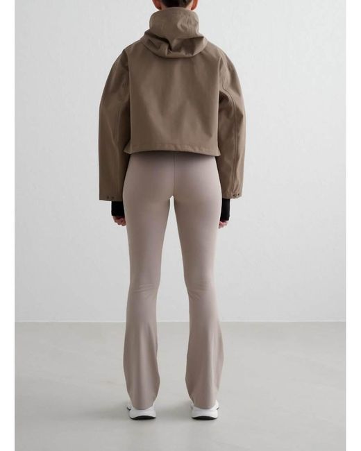 Aim'n Brown Nougat Cropped Waterproof Anorak