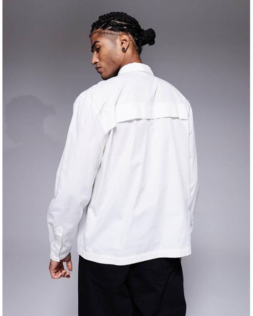 ASOS White Relaxed Shirt for men
