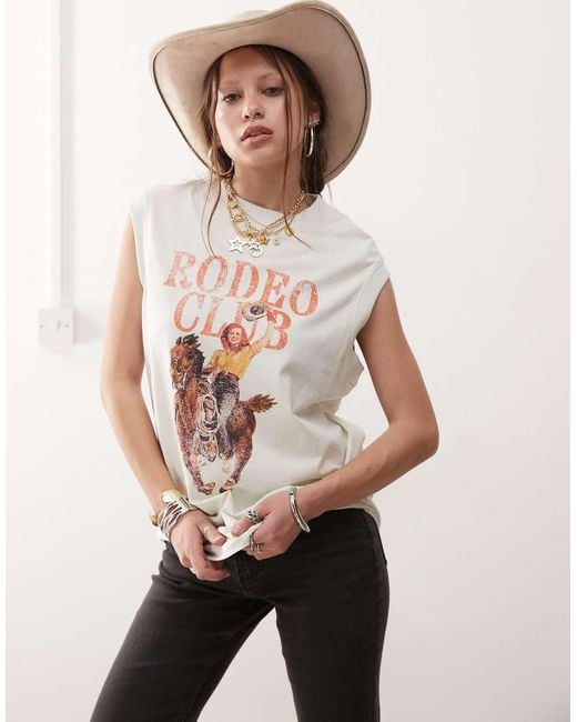 Wrangler Natural Rodeo Club Printed Vest