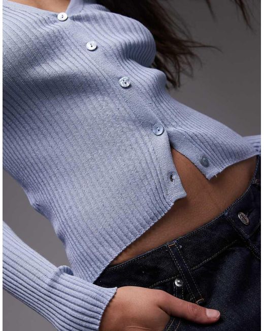 Mango Gray Fine Rib Linen Mix Cardigan