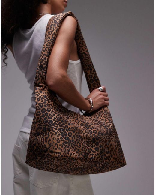 Tommy Hilfiger Brown Slouchy Shoulder Bag