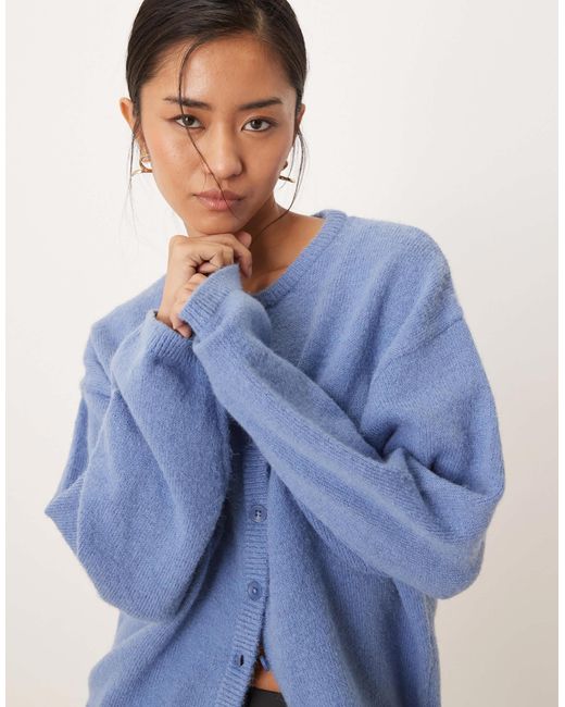 ASOS Blue Lightweight Relaxed Cardigan
