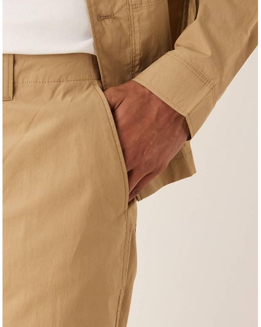 Pantalones De Pernera Recta Y Talle Holgado De (Parte De Un Conjunto)-Neutro Mango de hombre de color Natural