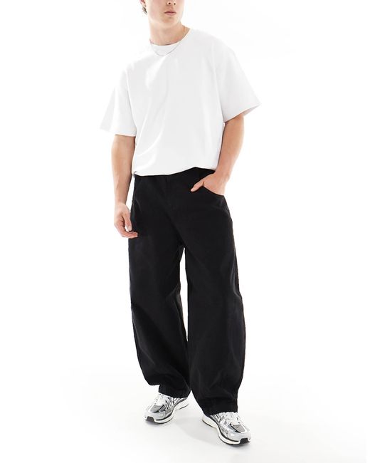 ASOS White Oversized baggy Trouser for men