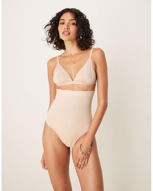 Spanx Natural Seamless Power High-waisted Thong