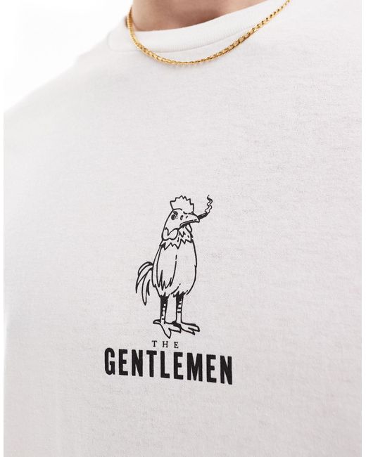 ASOS White Oversized License T-shirt With Netflix The Gentlemen Print