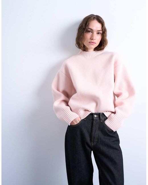 Maglione Girocollo di TOPSHOP in Pink
