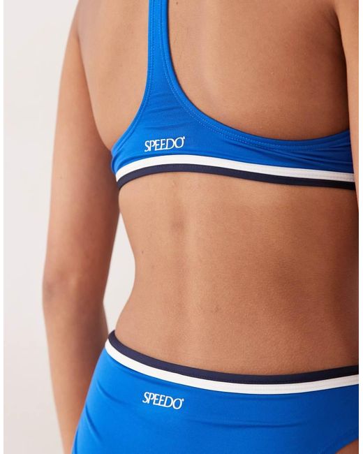 Speedo Blue Jetstream Racerback Bikini Top