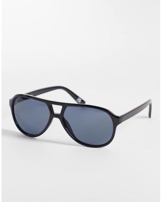 ASOS Blue Aviator Sunglasses for men