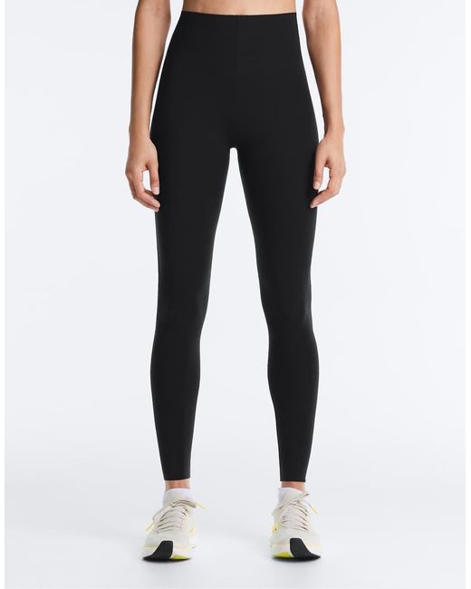 Oysho Black Compressive Raise Up Ankle-Length Leggings