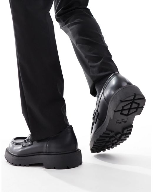Pull&Bear – loafer in Black für Herren