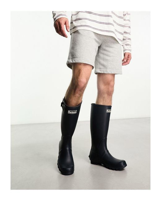 Barbour Bede Wellington Boots in White for Men | Lyst UK