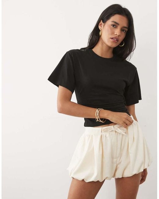 New Look Black Corset Tee
