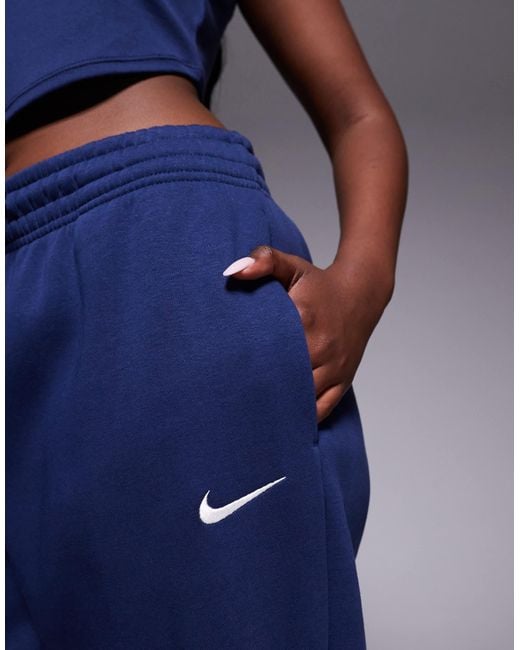 Nike Blue – phoenix fleece – oversize-jogginghose