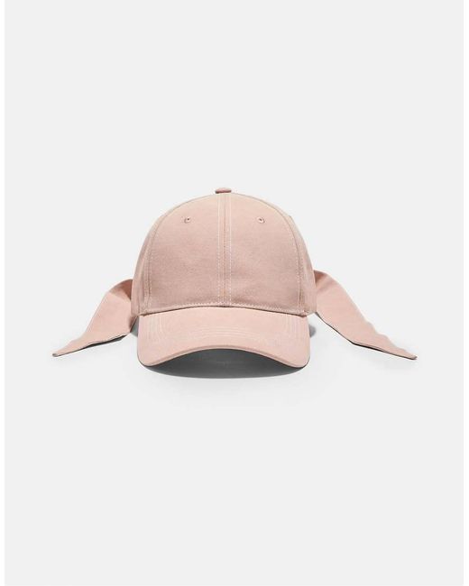 Stradivarius Pink Bow Cap