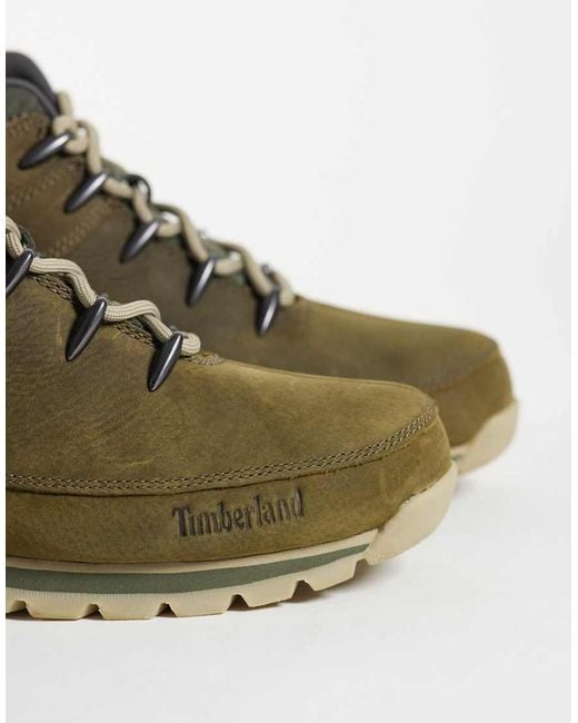 Timberland Green Eurosprint Mid Lace Up Boot for men