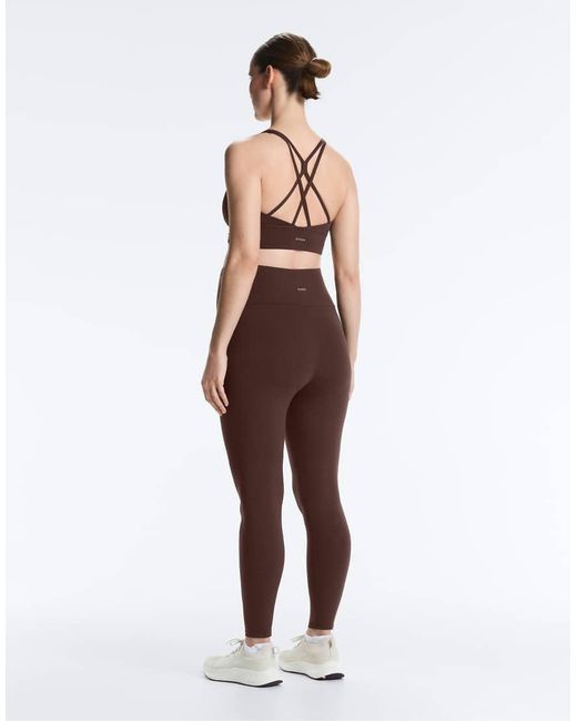 Oysho Brown Comfortlux 65cm Maternity leggings