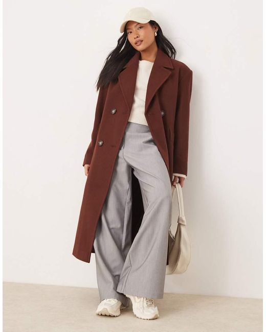Miss Selfridge Nette Jas Met Overslag En Riem in het Red