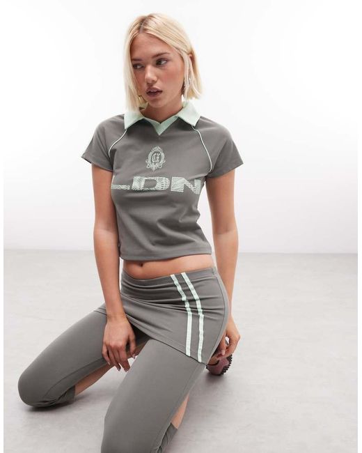 Collusion Gray Football Tshirt