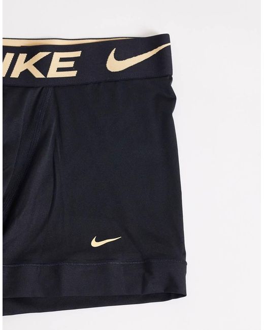 Nike Blue Essential Microfibre 3 Pack Trunks for men