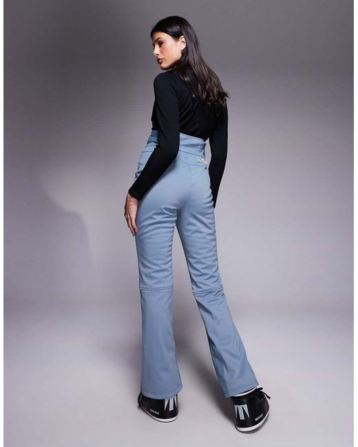 ASOS 4505 Ski & Snow Blue Asos 4505 Tall Ski Soft Shell Water Repellent Kick Flare Ski Trousers