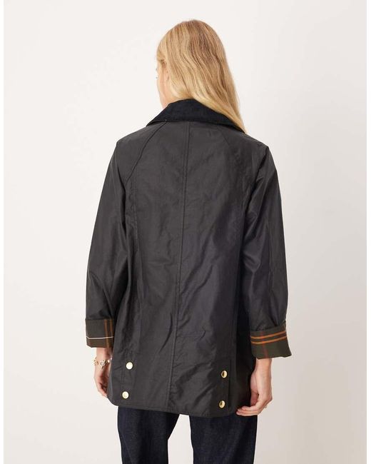 Barbour Blue Modern Beadnell Wax Jacket