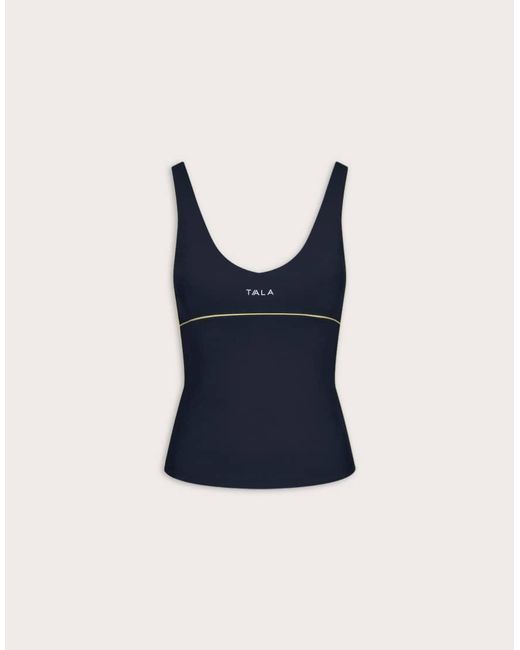 Tala Blue Skinluxe Contrast Piping Vest