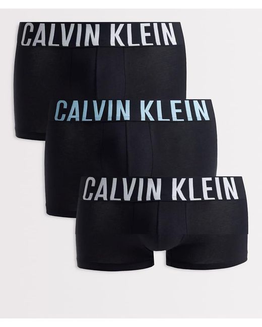 Calvin Klein Black Intense Power 3 Pack Trunks for men