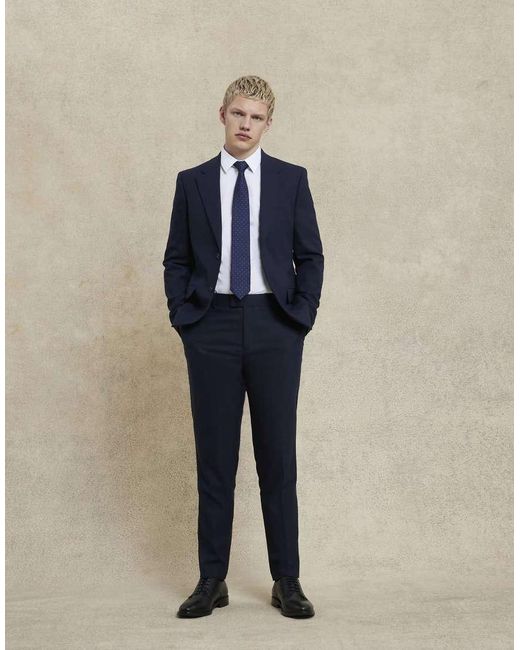 River Island Blue Slim Suit Jacket for men